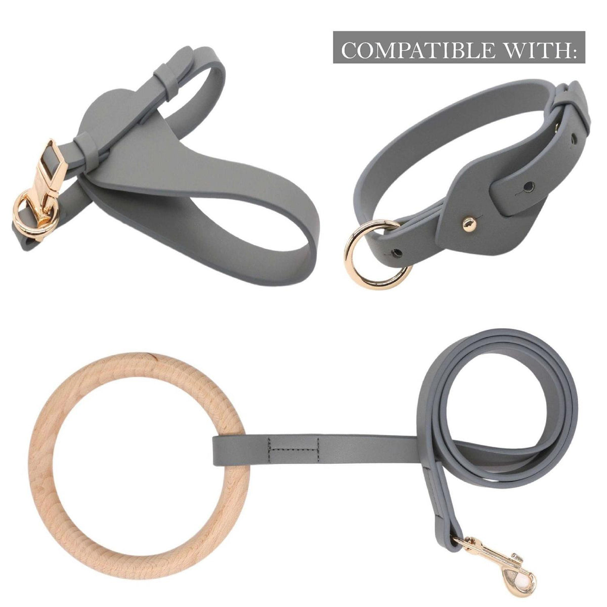 Adjustable Leather Dog Harness Y2412