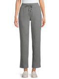 High Rise Drawstring Waist Knit Pants D8618
