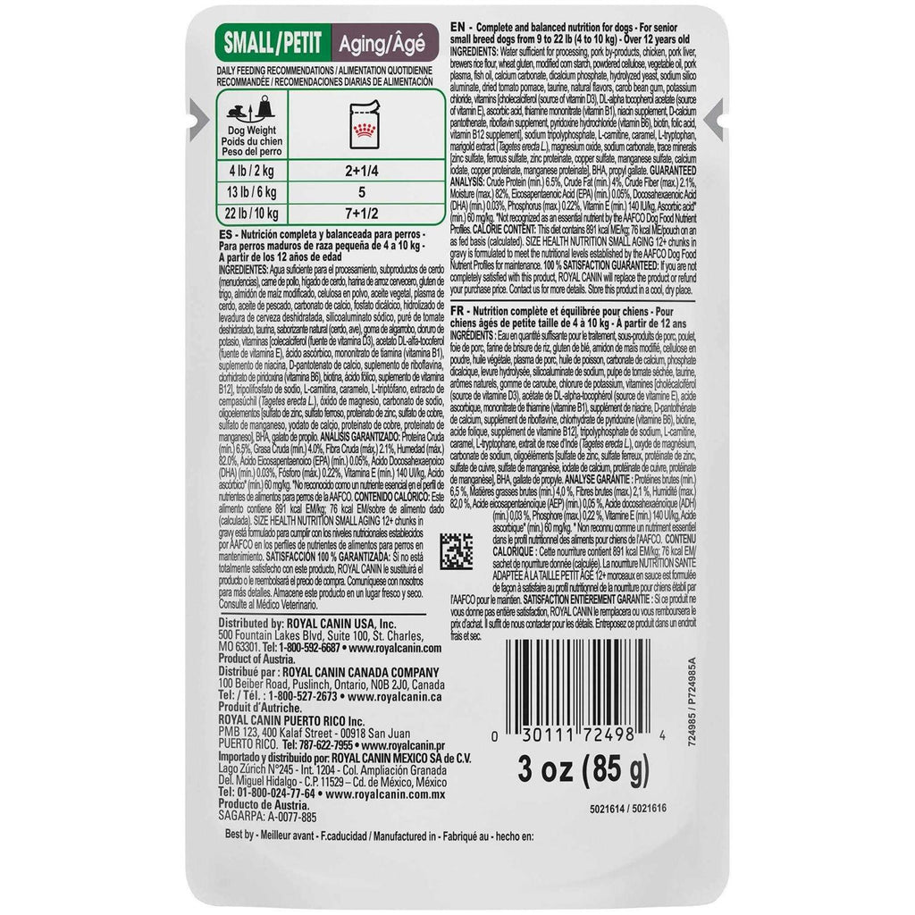Small Aging Wet Dog Food B726