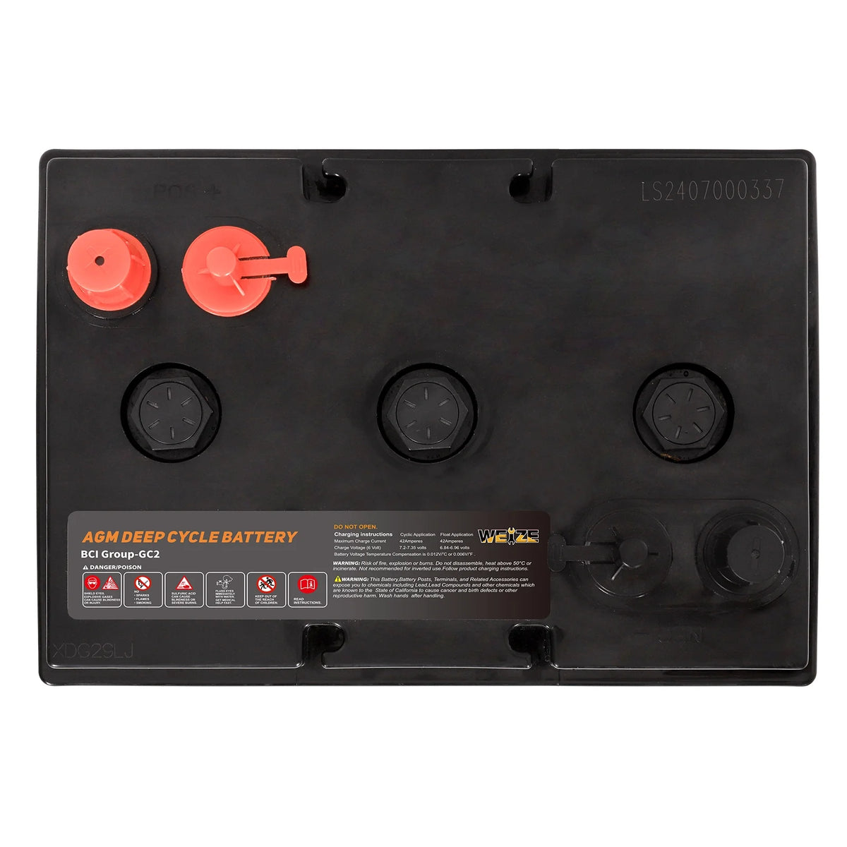 6V 210ah Deep Cycle AGM Battery B905994