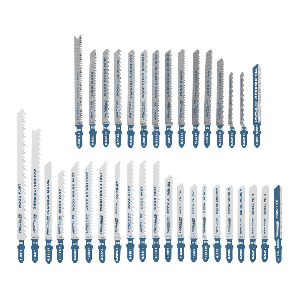 T-Shank Jig Saw Blade Set, 36-Piece X47431