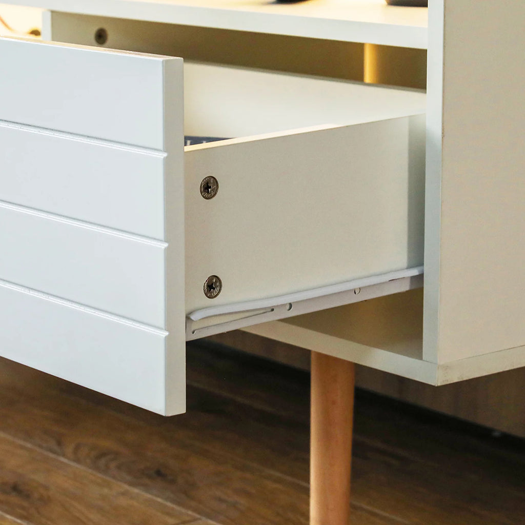 LED TV Stand with Drawers Storage Media Console M453926