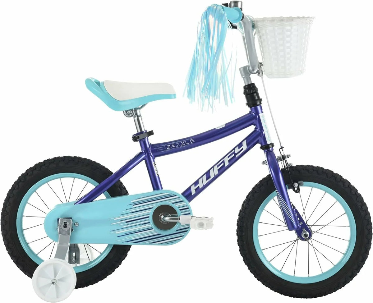 Girl's Bike with Training Wheels, Streamers, and Basket Z7158