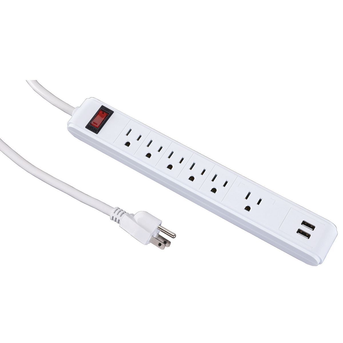 6-Outlet 2 USB Power Strip L9121