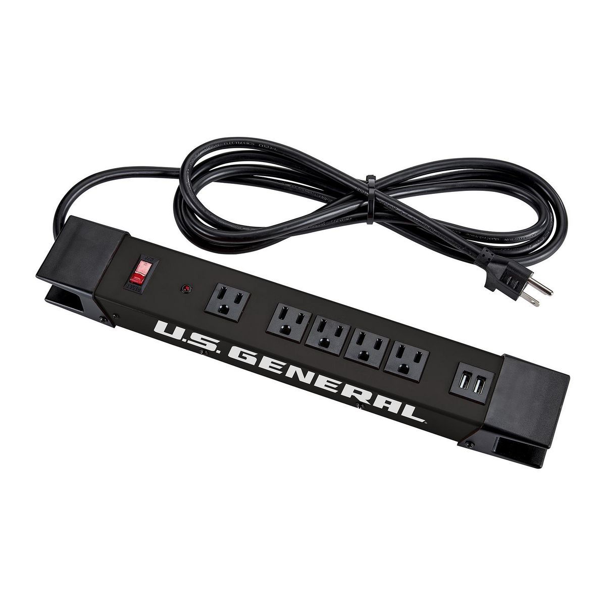 5-Outlet Magnetic Power Strip with 2 USB Ports R160922