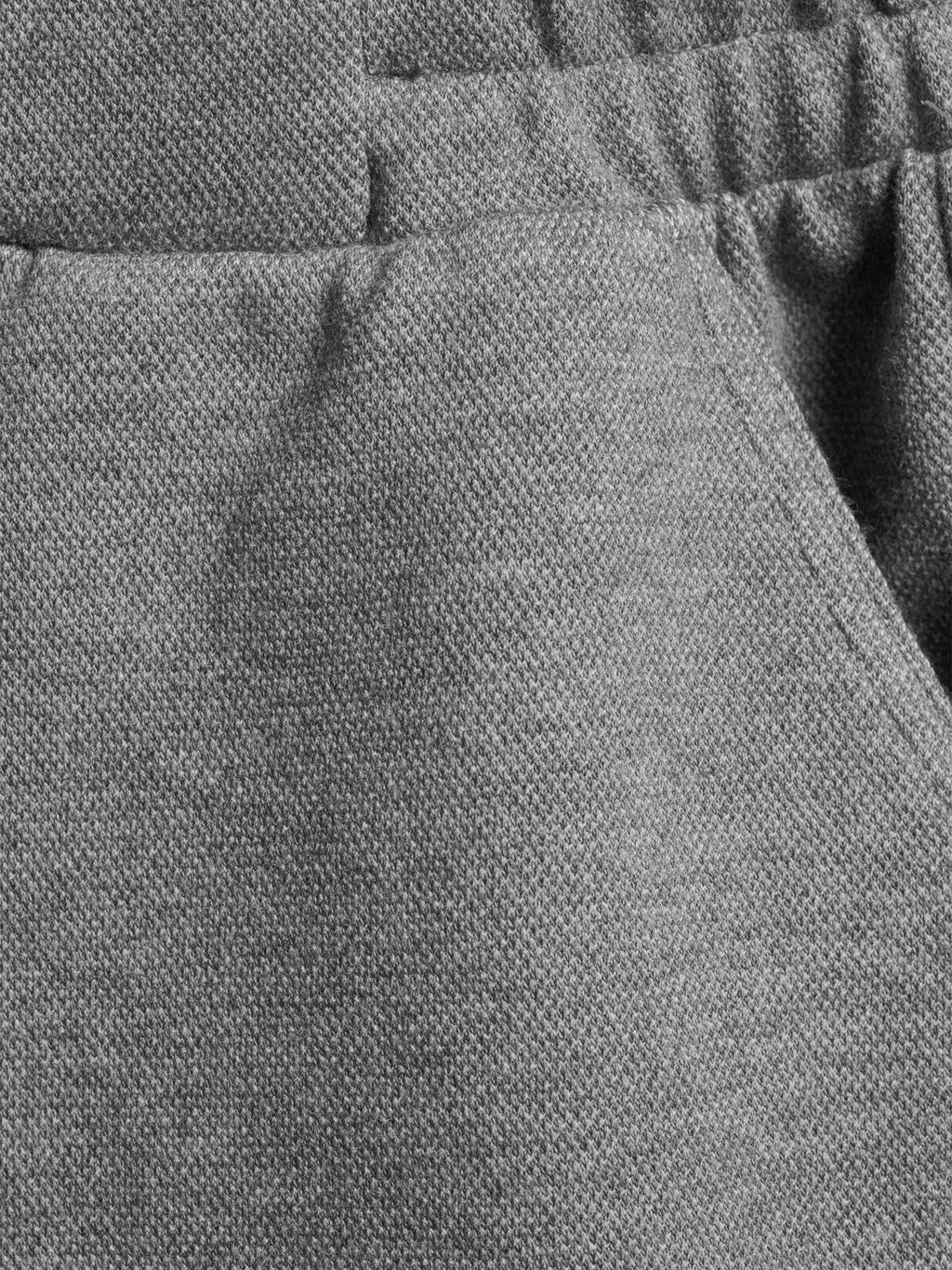 High Rise Drawstring Waist Knit Pants D8618