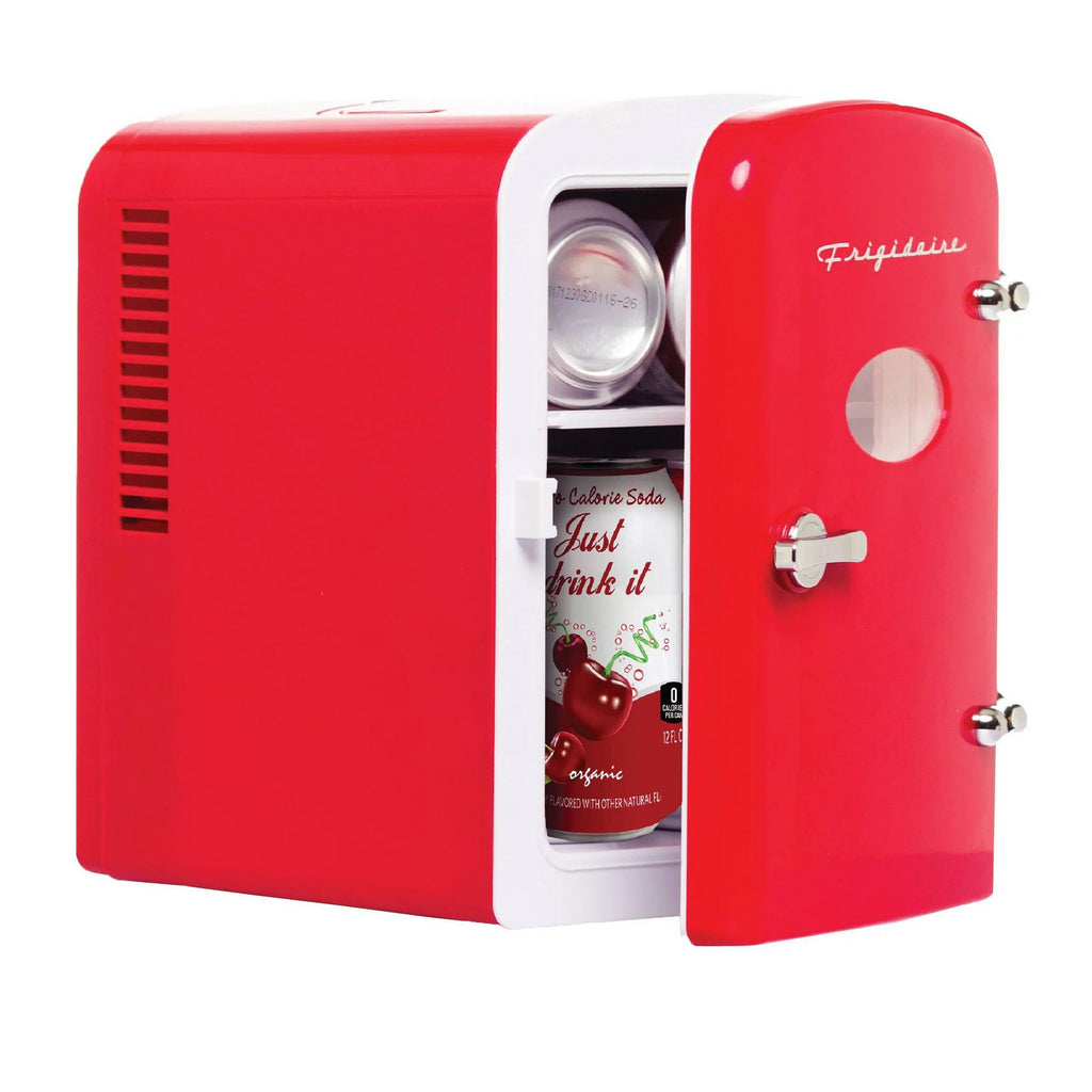 6-Can Mini Beverage Fridge Red E8819