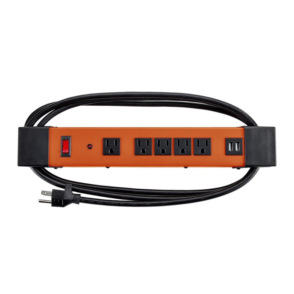 5-Outlet Magnetic Power Strip with 2 USB Ports R160922