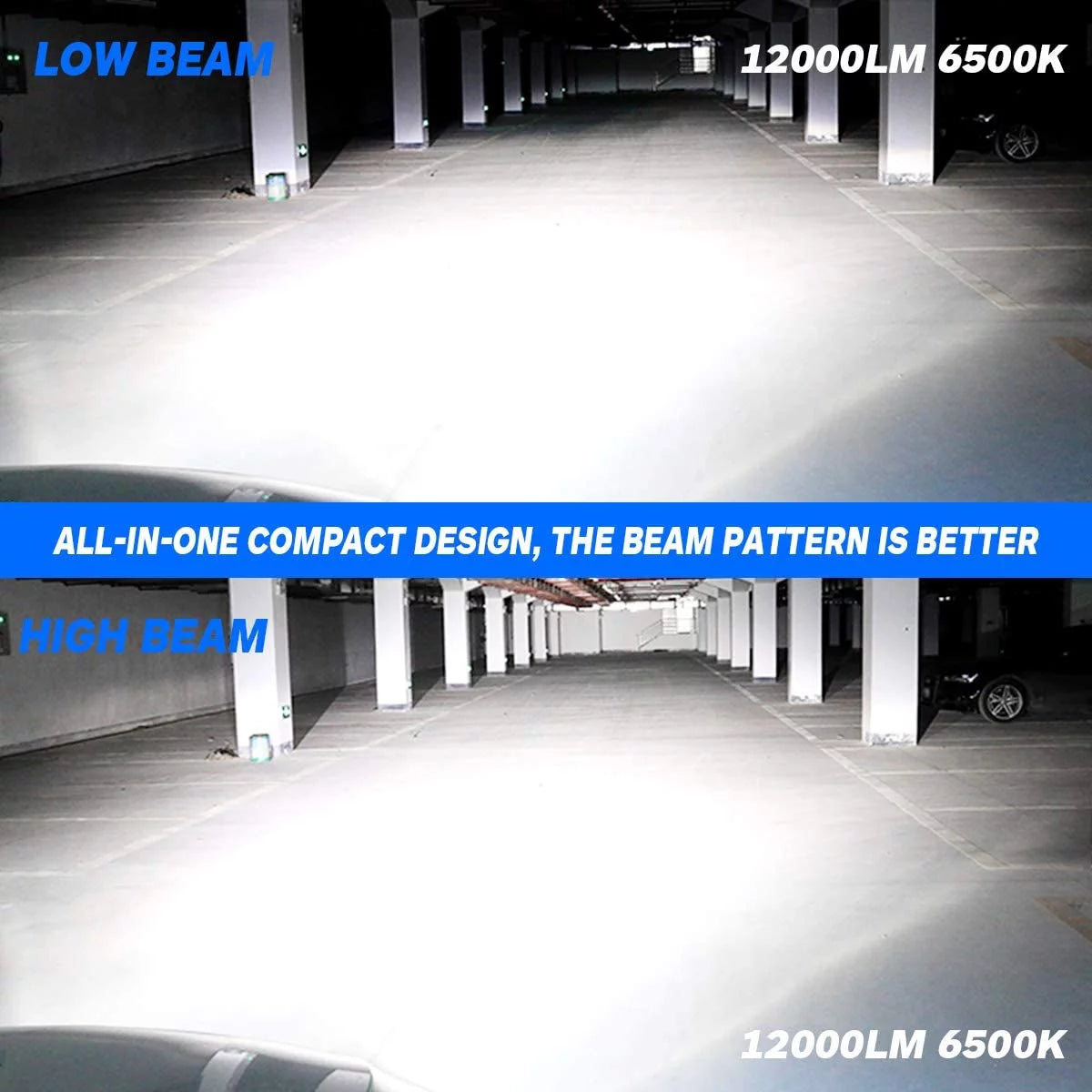 9005 HB3 LED Headlight Bulbs 6500K Cool White Pack of 2 G4757