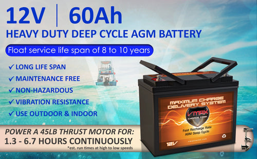 12V 60Ah AGM Deep Cycle Battery Z383466