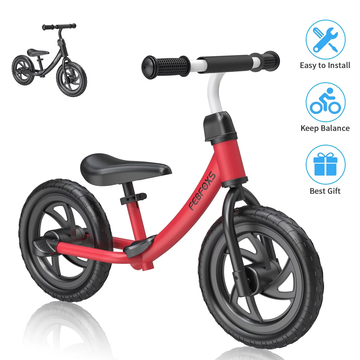 Toddler Balance Bike with Adjustable Seat Height V265