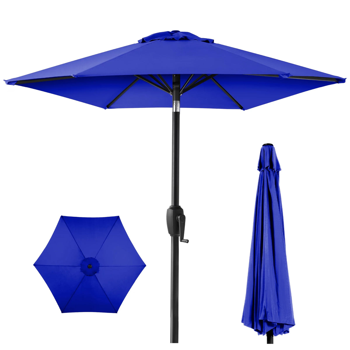 7.5ft Heavy-Duty Outdoor Patio Umbrella L856236