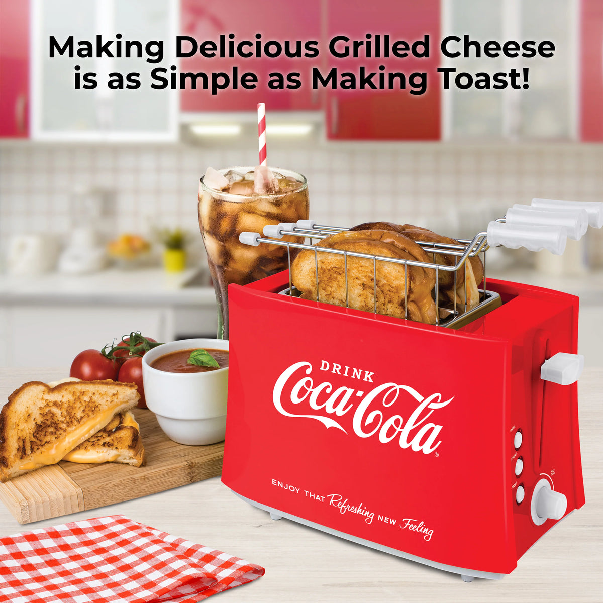 Grilled Cheese Toaster with Toaster Baskets and Adjustable Toasting Dial U750987