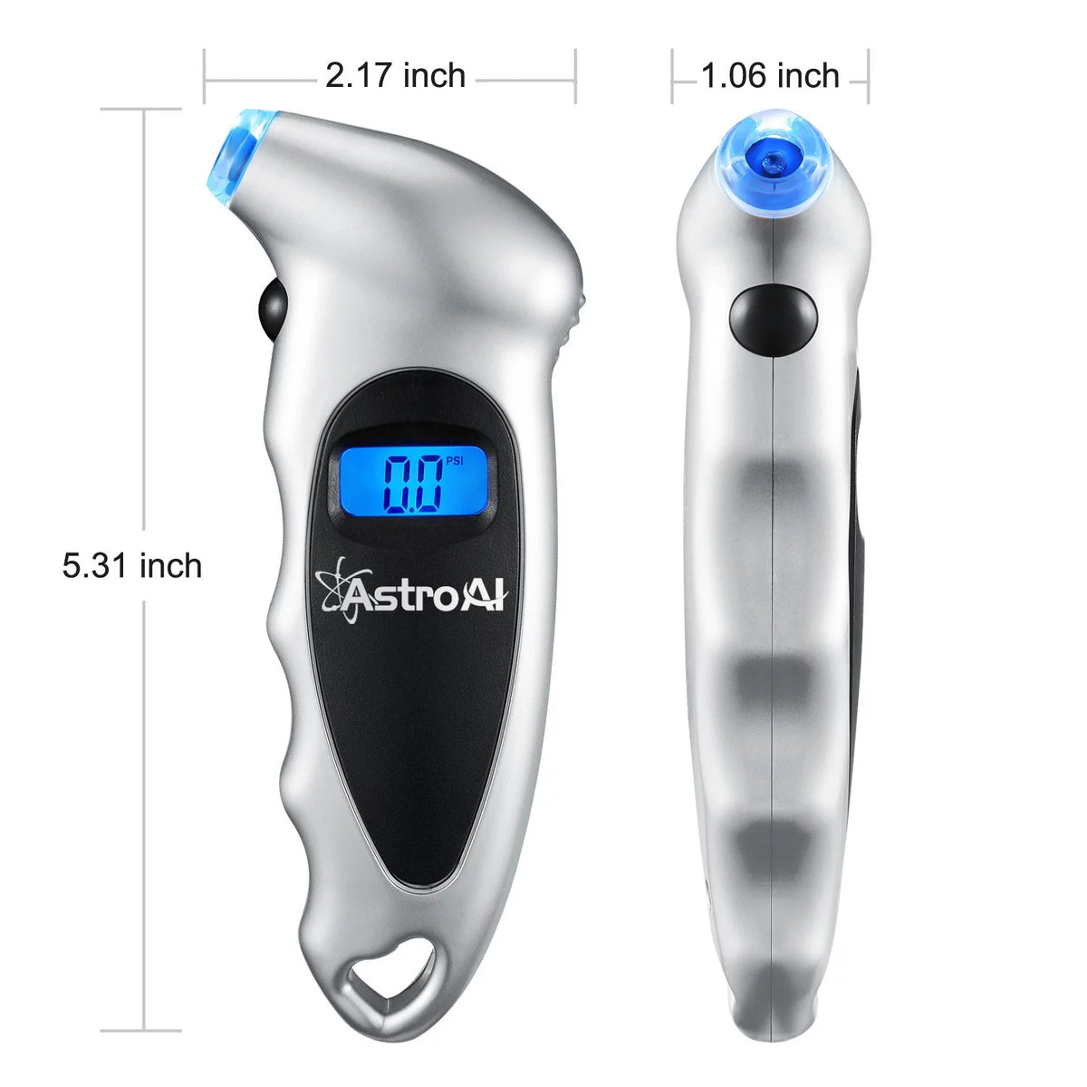 Tire Pressure Gauge, Digital Tester, Silver 1Pack E10869