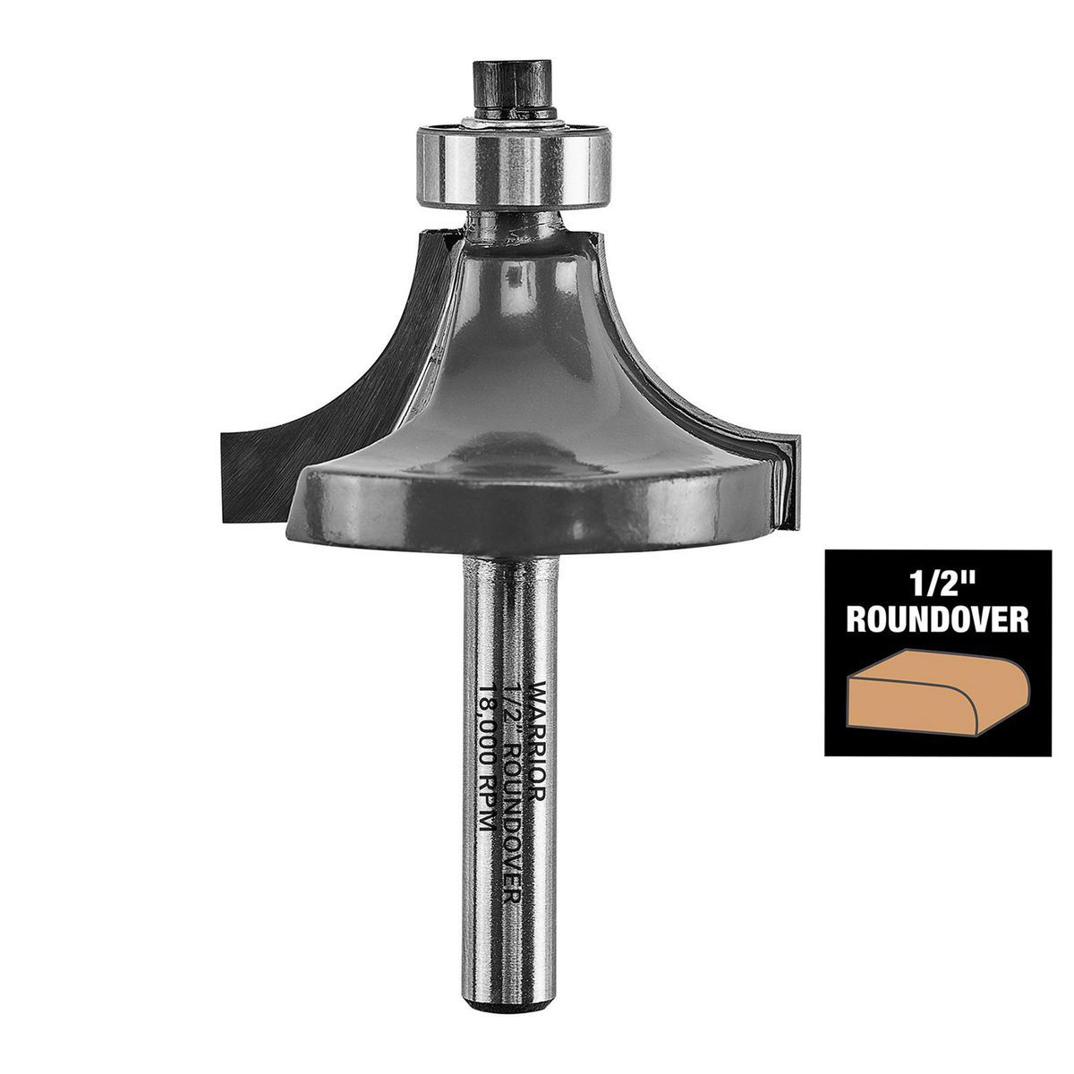 Roundover Router Bit Set, 4-Piece W959396
