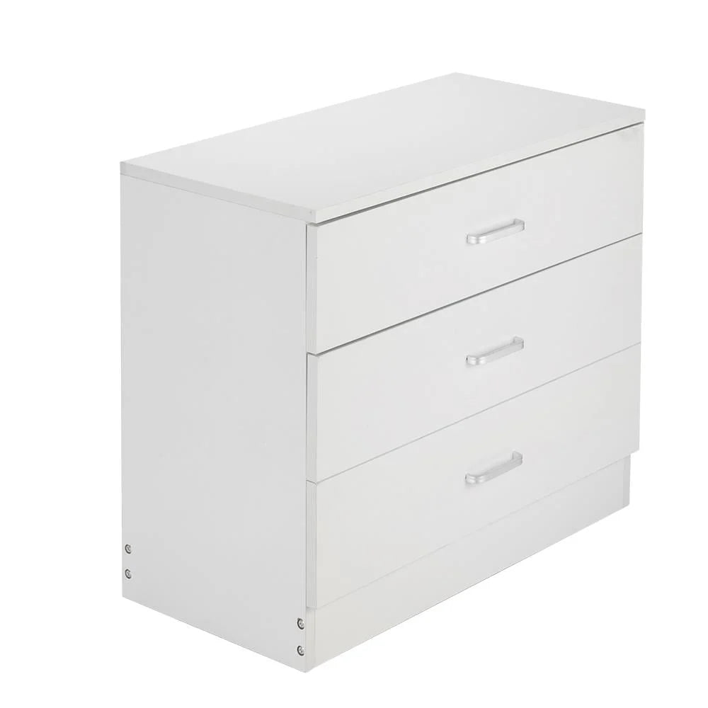 White 3 Drawer Dresser C2522
