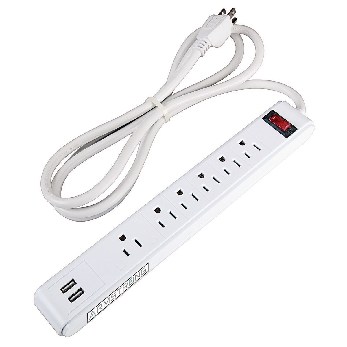 6-Outlet 2 USB Power Strip L9121