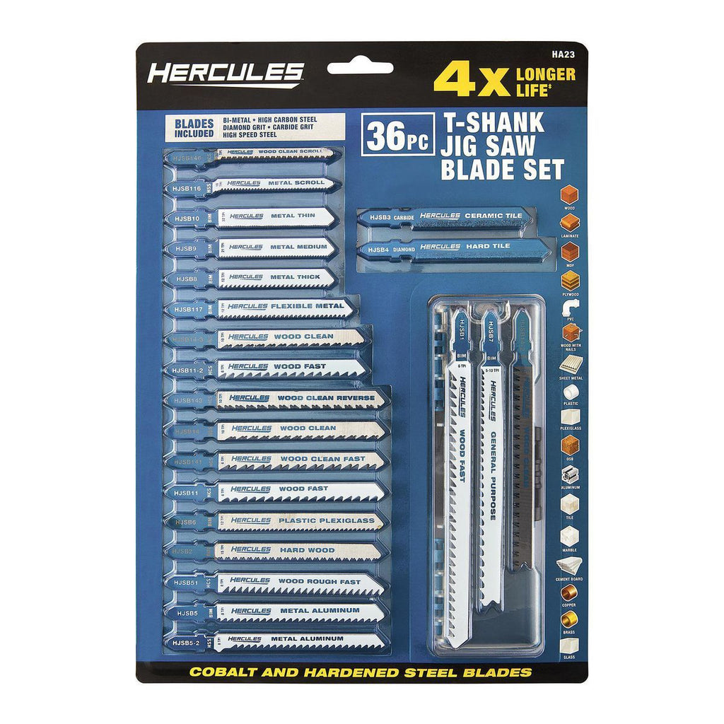 T-Shank Jig Saw Blade Set, 36-Piece X47431