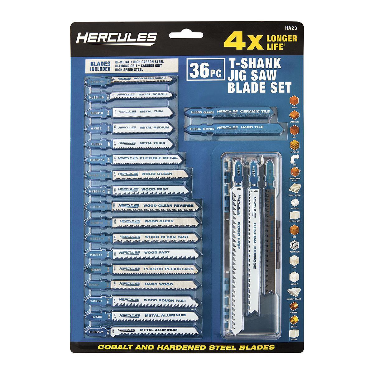 T-Shank Jig Saw Blade Set, 36-Piece X47431