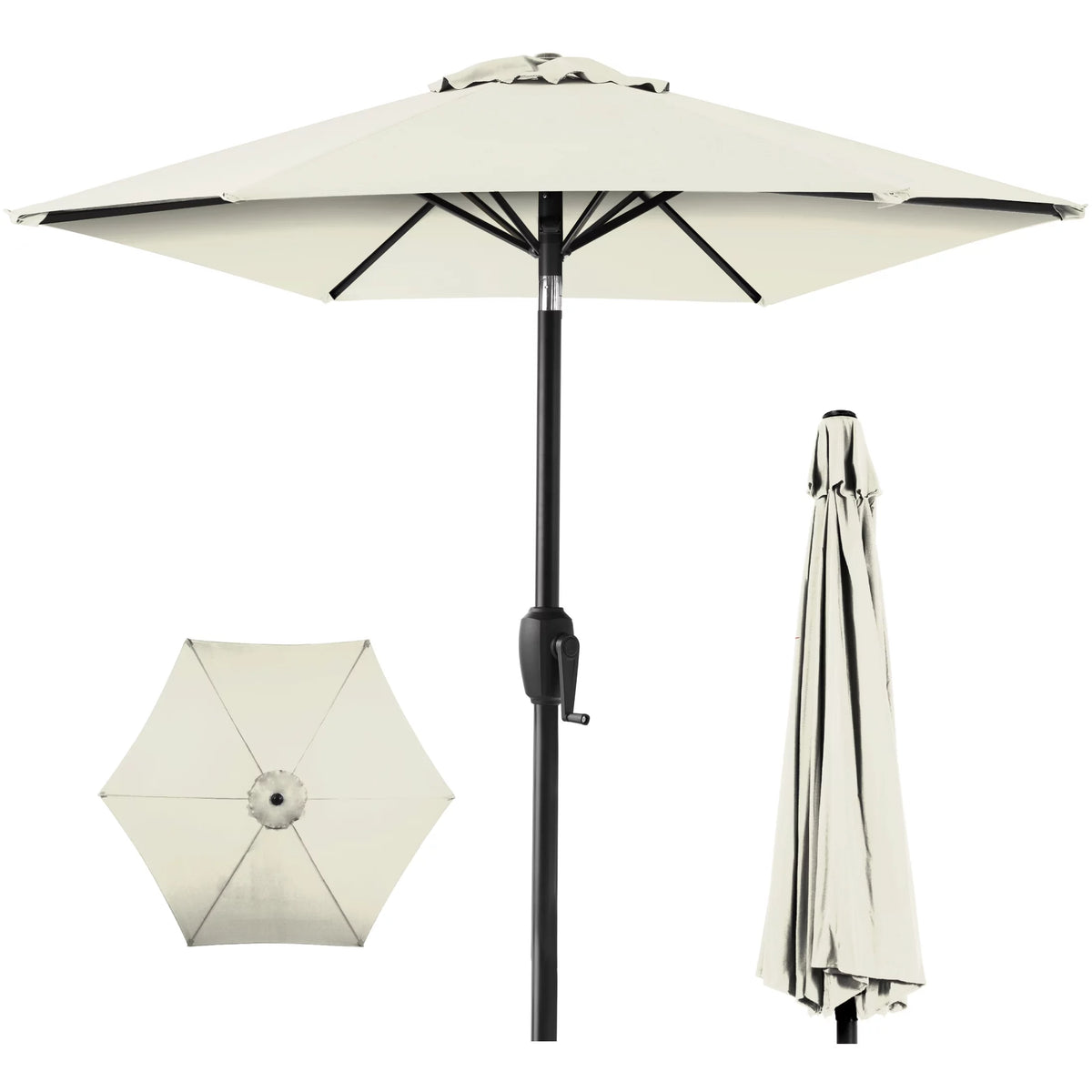 7.5ft Heavy-Duty Outdoor Patio Umbrella L856236