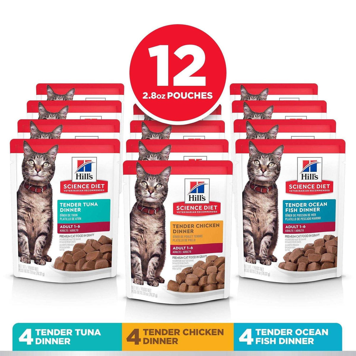 Adult Tender Dinner Variety Pack Cat Food C34288