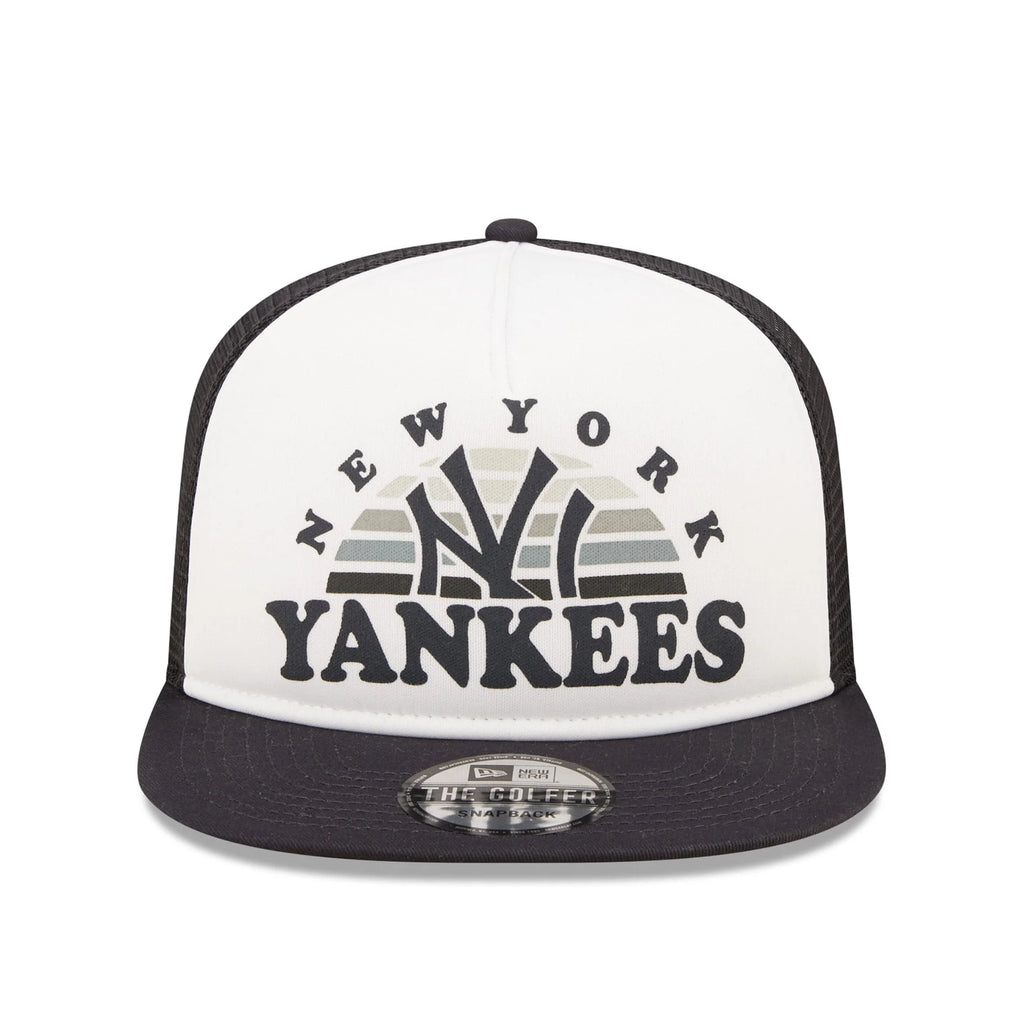 Men's White/Navy Snapback Hat Q434456
