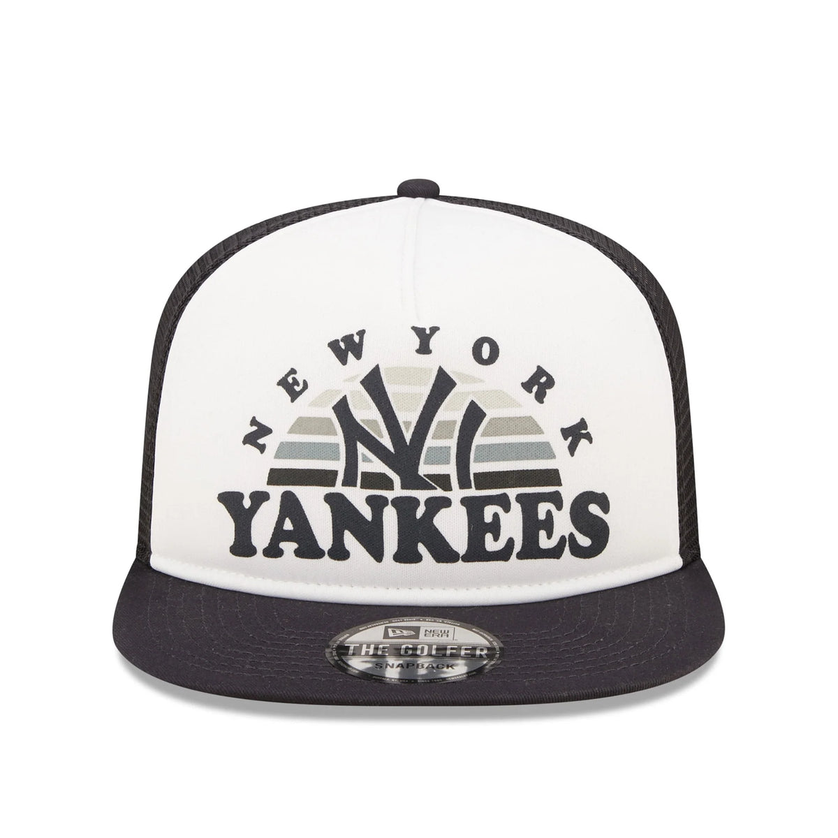 Men's White/Navy Snapback Hat Q434456
