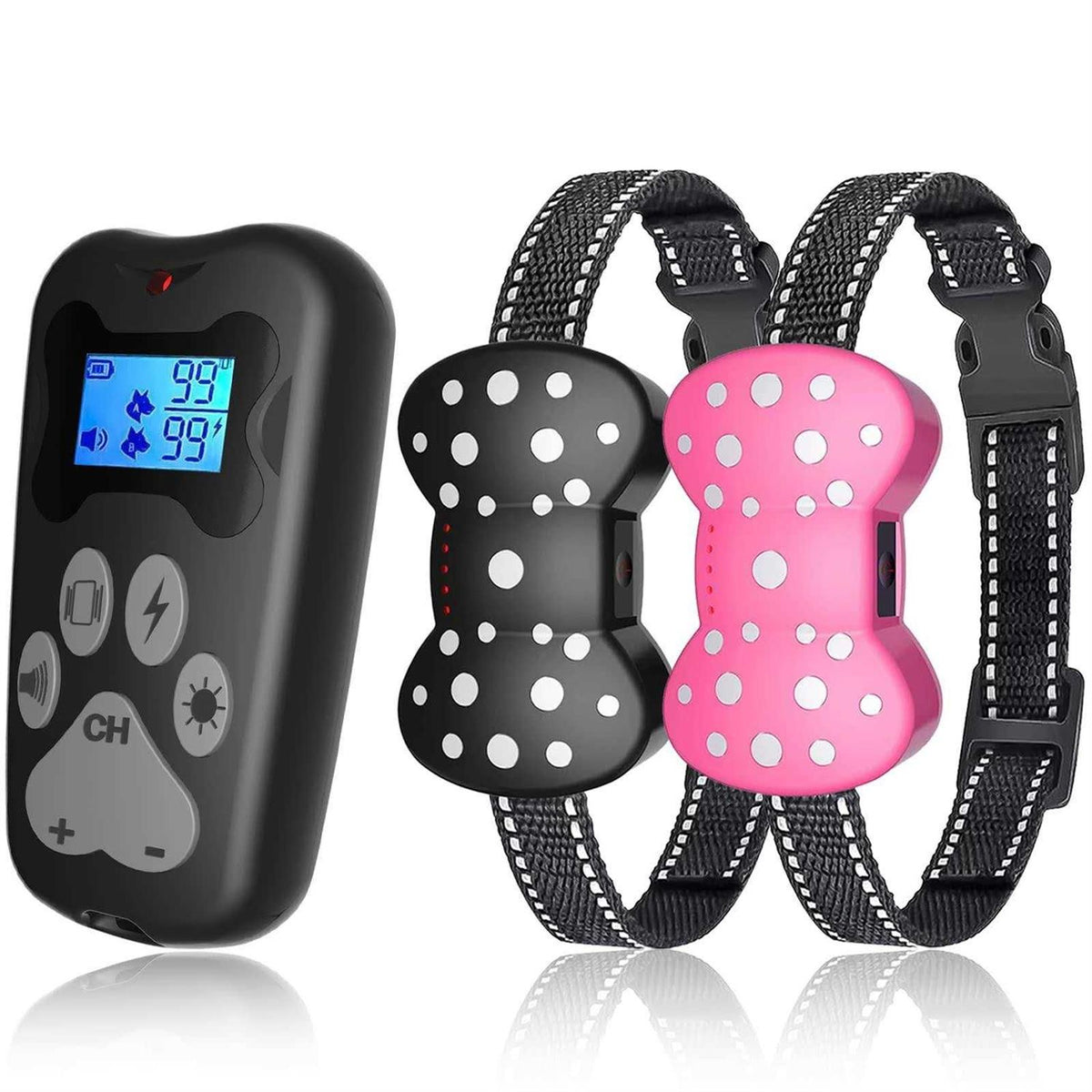 Rechargeable Electric Dog Training Collar for 2 Dogs C663