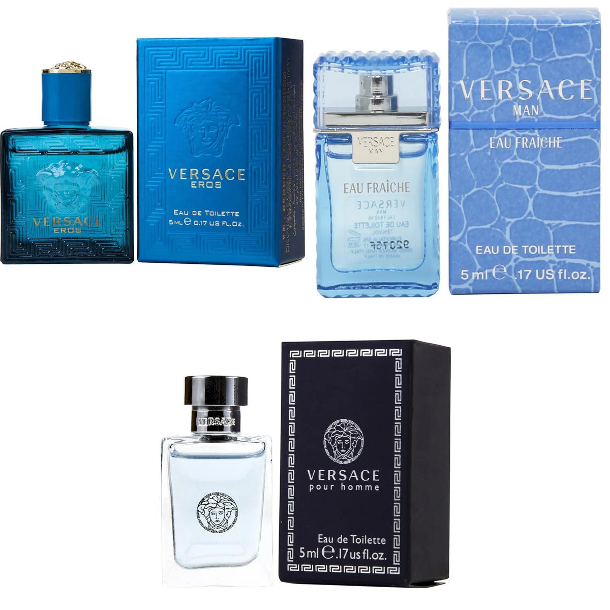 Men EDT 5ml Mini Splash Bottle 3PK Kit R91225