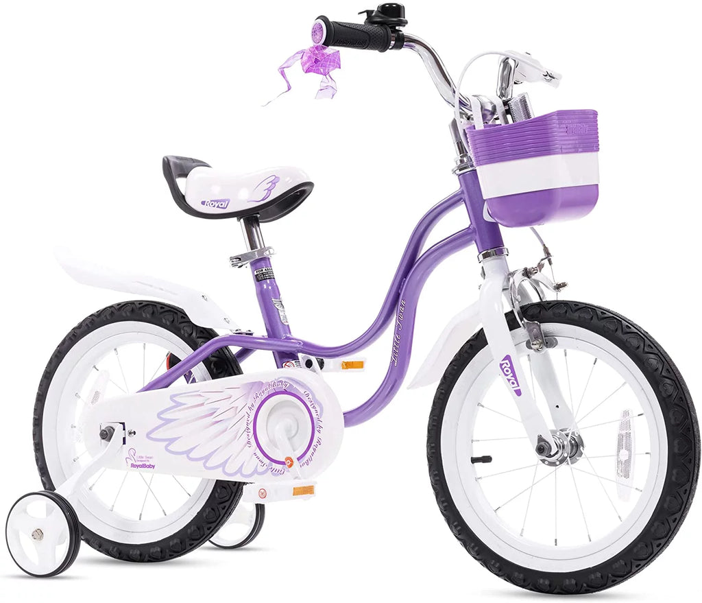 Red 14 Girl's Bicycle with Training Wheels and Basket L416909