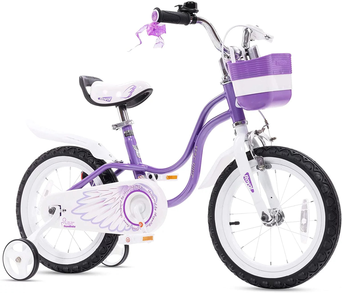 Red 14 Girl's Bicycle with Training Wheels and Basket L416909