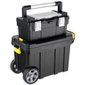 2-in-1 Rolling Tool Box Set Black B632