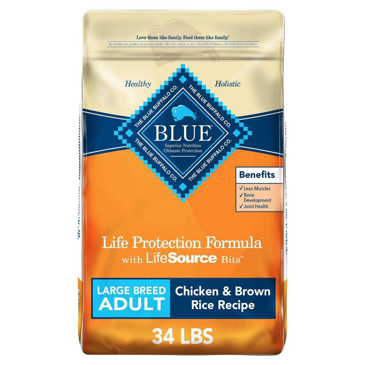 Natural Chicken and Brown Rice Dry Dog Food A59235