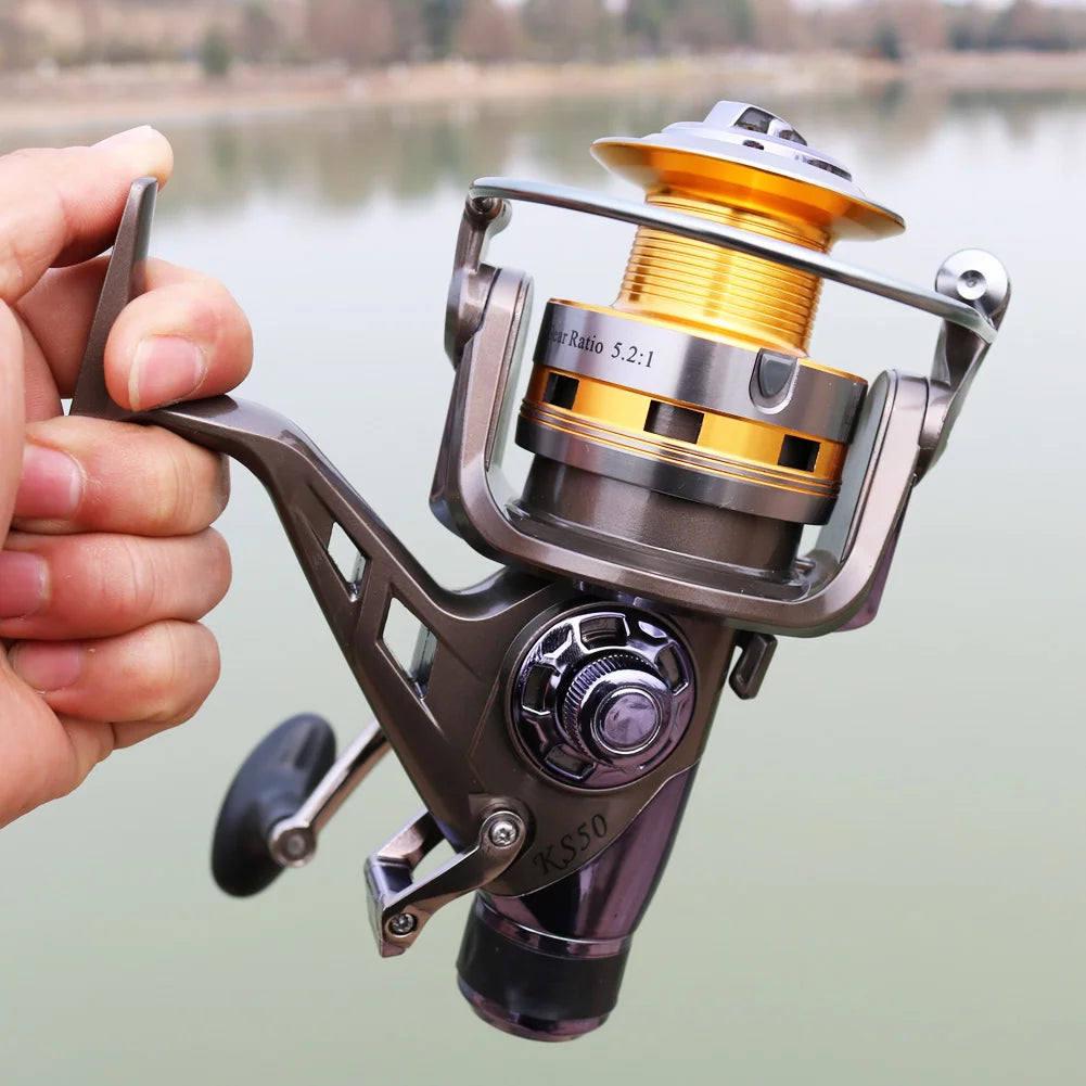 Carp Fishing Reel 9+1 Stainless Steel BB Bait Feeder Spinning Reel A85634