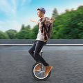 24 Inch Wheel Outdoor Unicycle Adjustable Seat Exercise Bicycle W6067