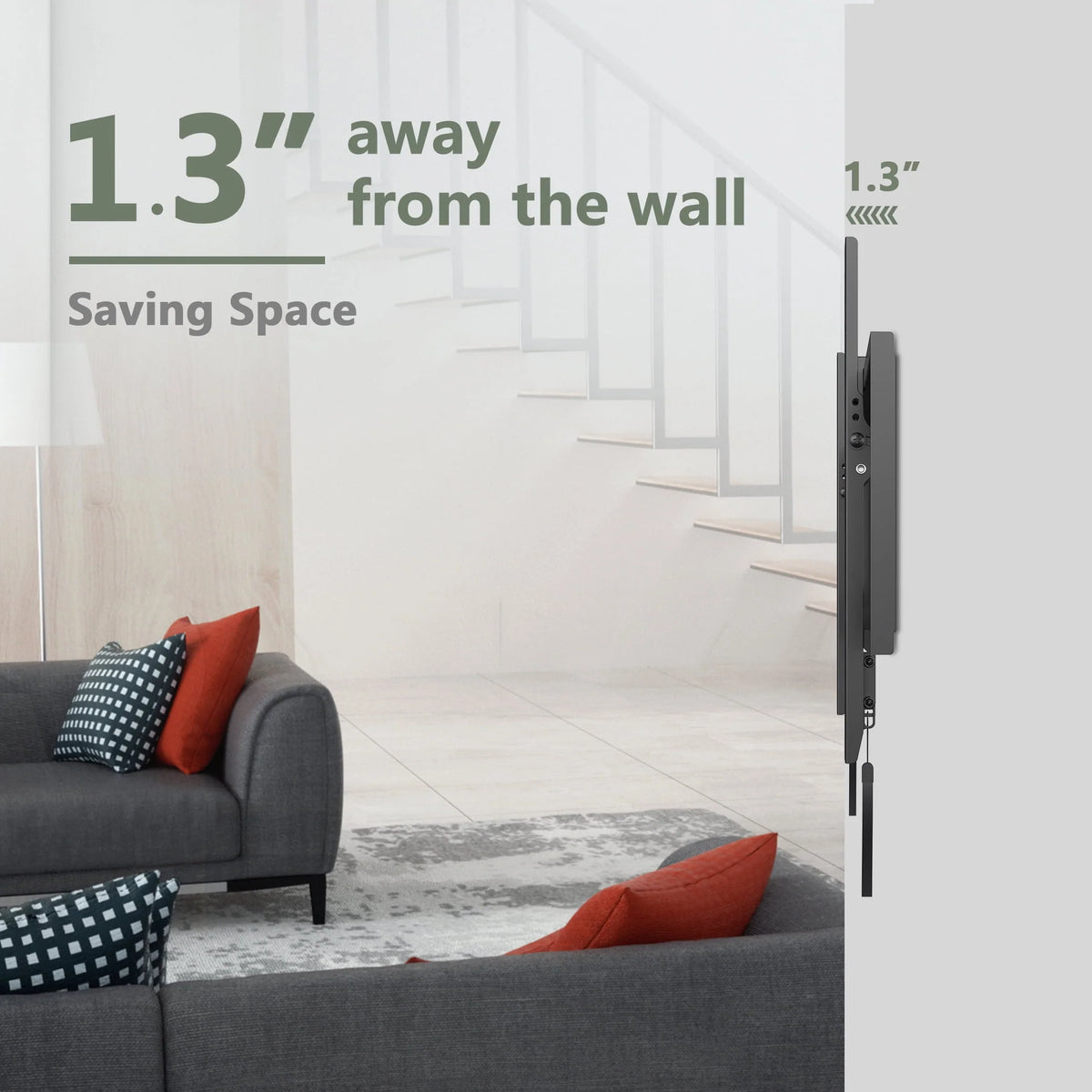 Large Tilting TV Wall Mount for 37-82 Flat Screen TVs Q9194