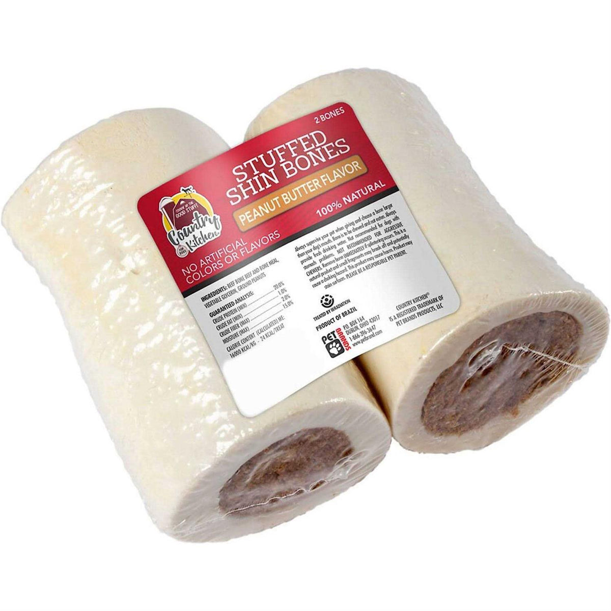 Peanut Butter Stuffed Shin Bone Dog Treats A2374