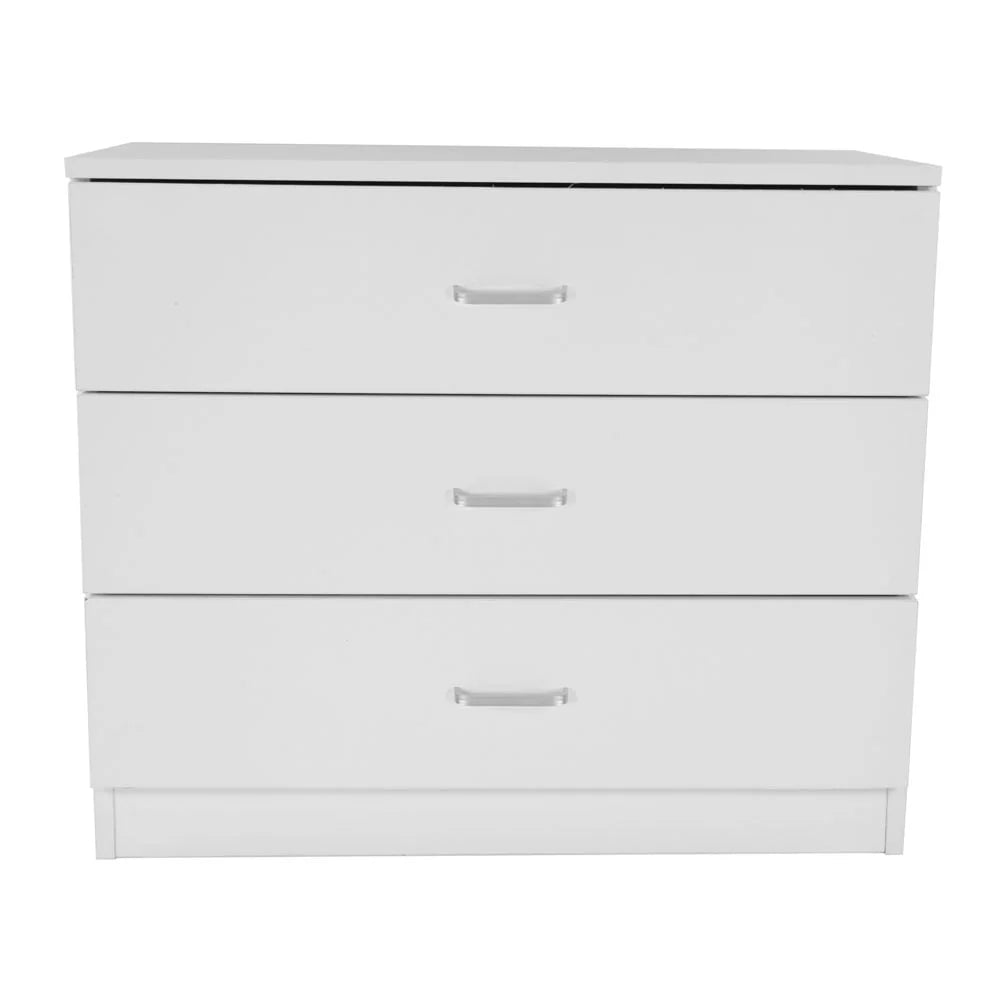 White 3 Drawer Dresser C2522