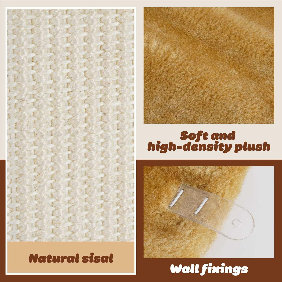 Cat Wall Mounted Sisal Scratching Pad P48995