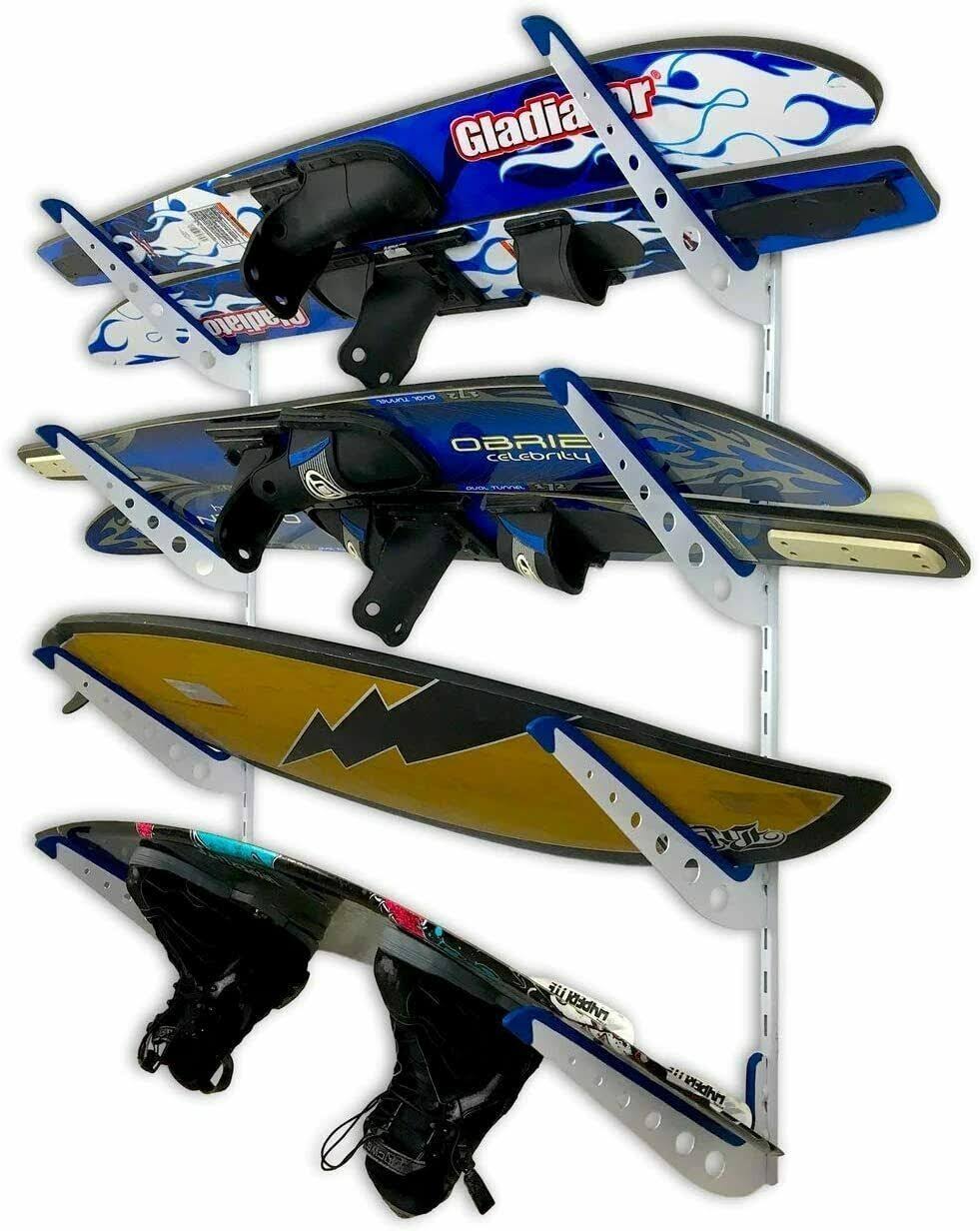 Metal Ski Storage Rack Adjustable Wall Mount V280